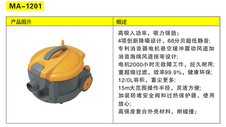 金萊克 T-12房口吸塵機(jī)